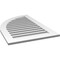 Ekena Millwork Quarter Round Top Left Surface Mount PVC Gable Vent w/ 3-1/2"W x 1"P Standard Frame, 26"W x 40"H GVPQL26X4001SF - alternate 4